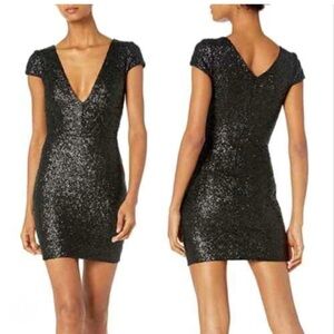 Dress The Population Zoe Sequin Mini Dress